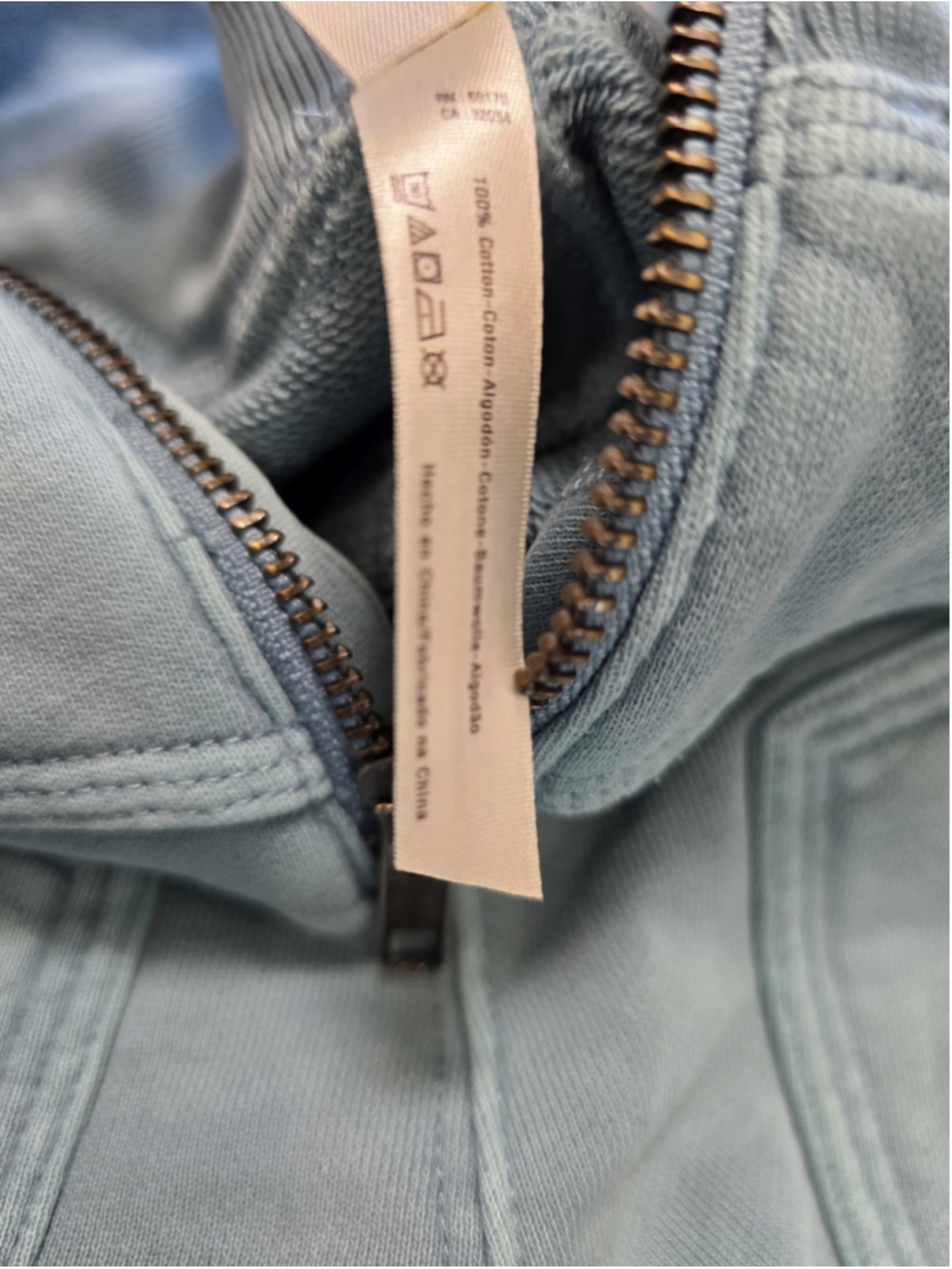 Free People FP Movement Jogger Pants XS Blue Zip Front High Rise Cotton Pocket - Picture 10 of 14